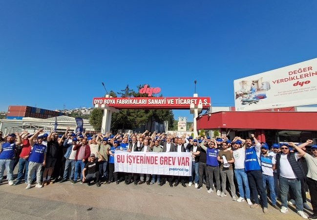 DYO Boya’da Grev Başladı