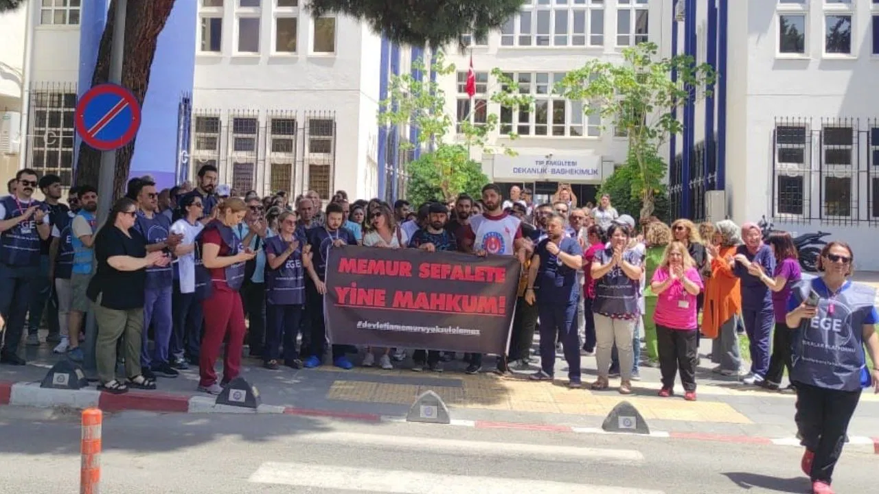 ege üniversitesi iş bırakma eylemi
