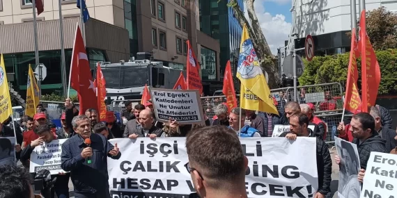 Nakliyat-İş’ten Çalık Holding Önünde Protesto: Erol Eğrek’in Hesabını Soracağız!