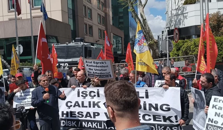 Nakliyat-İş’ten Çalık Holding Önünde Protesto: Erol Eğrek’in Hesabını Soracağız!