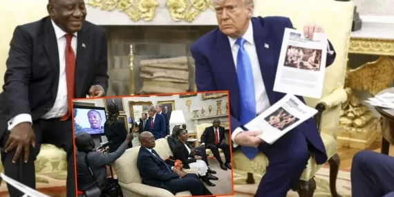 Trump, Güney Afrika Liderini ‘Beyaz Soykırımcılığıyla’ Suçladı: Sorusunu Begenmediği Gazeteciyi Kovdu