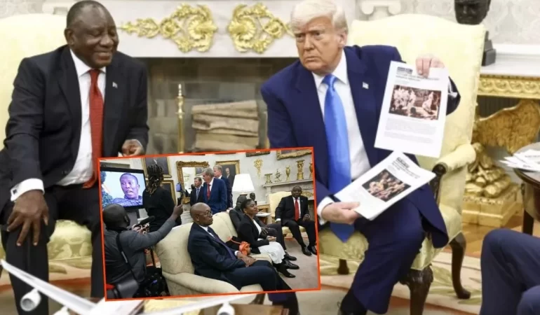 Trump, Güney Afrika Liderini ‘Beyaz Soykırımcılığıyla’ Suçladı: Sorusunu Begenmediği Gazeteciyi Kovdu