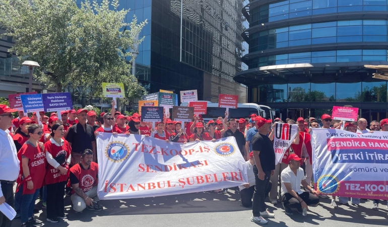 Tez-Koop-İş Sendikası’dan Sendikal Örgütlenme Engellerine Karşı Eylem