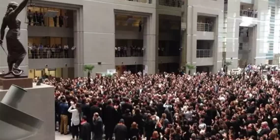 Avukatlar Çağlayan’da ‘Savunmayı Savundu’