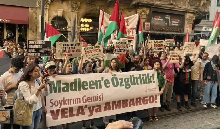İstanbul’da Filistin Eylemi: Madleen’e Özgürlük