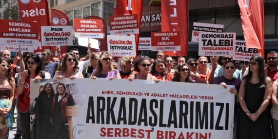 Sendikacıların Tutuklanmasına Karşı Tepki Eylemi