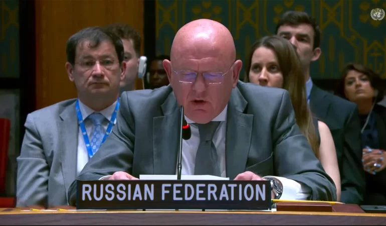 Rusya Temsilcisi Nebenzya ABD, İsrail ve BM Temsilcilerini Sert Eleştirdi