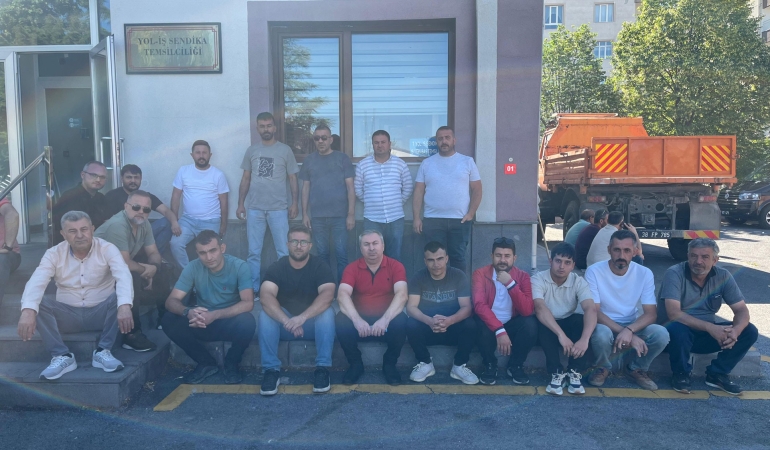 Kayseri’de Kara Yolu İşçileri Yarım Gün İş Bıraktı