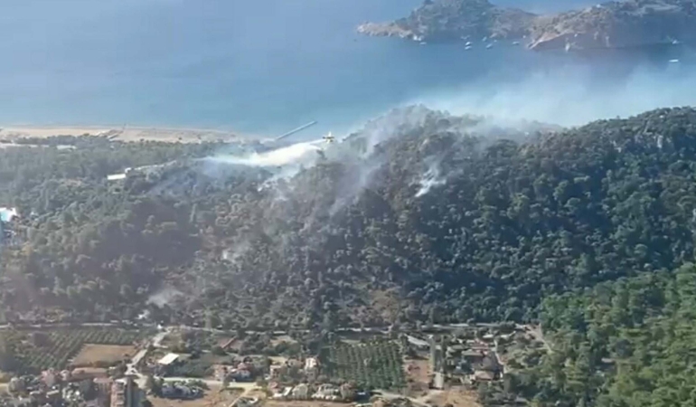 Ortaca’da Tarım Arazisinde Çıkan Yangın Ormana Sıçradı