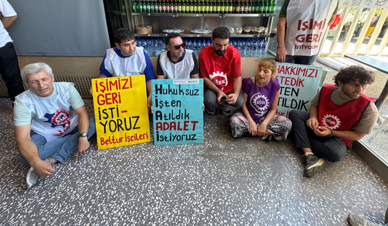 Beltur, Oturma Eylemi Yapan İşçiler Hakkında Suç Duyurusunda Bulundu