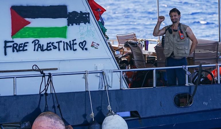 Sumud Filosu Gazze’ye Yaklaşıyor: İsrail Tacize Başladı