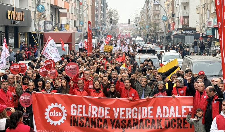 Binlerce İşçiden Gelir ve Vergi Adaleti İçin Çağrı