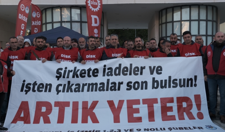 İzBB İşçileri Direniş Çadırı Kurdu
