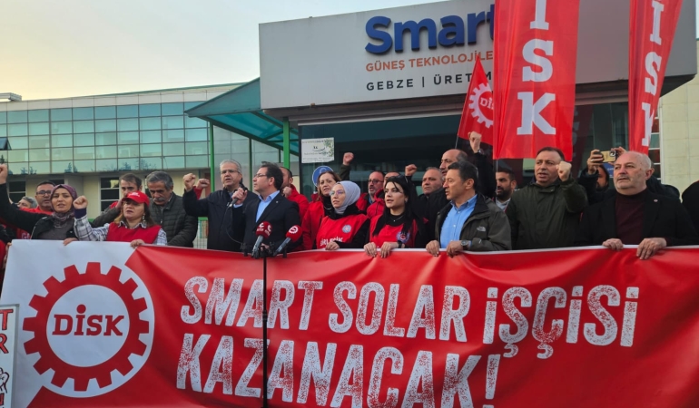 Smart Solar İşçilerinden Grev Kırıcılığına Karşı 4 Noktada Eylem