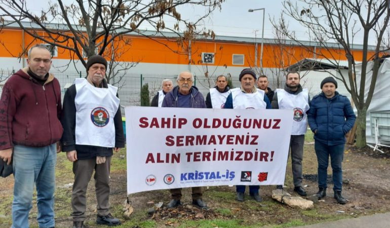 GM Teknik Cam İşçileri Grevin 189. Gününde Kar ve Soğuğa Meydan Okuyor