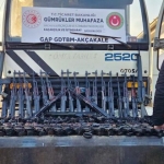 Şanlıurfa’da gümrük kapısında 52 uzun namlulu silah ele