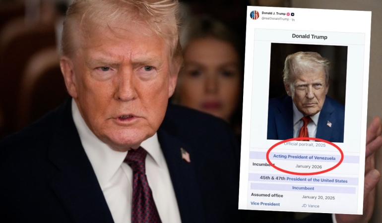 Trump Kendisini ‘Venezuela Geçici Başkanı’ İlan Etti, JD Vance’i Yardımcı Olarak Gösterdi!