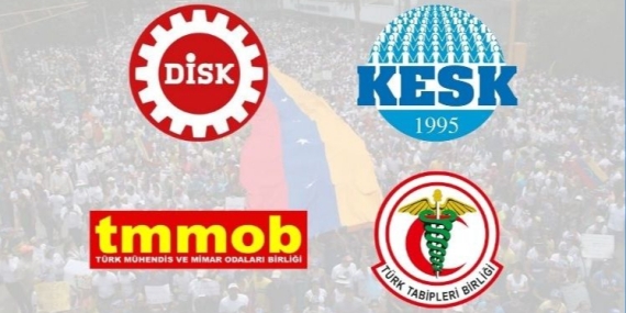 Emek ve Meslek Örgütleri: Savaşa Karşı Barışı, Esarete Karşı Özgürlüğü Savunuyoruz