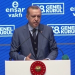 Cumhurbaşkanı  Erdoğan, Ensar Vakfının Genel Kurulunda Konuştu