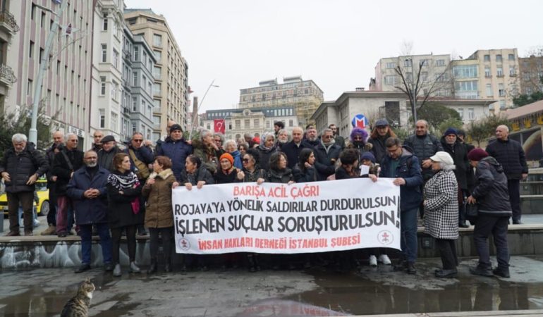 İHD’den Birçok Kentte Rojava’ya Yönelik Saldırıların Derhal Durdurulması Çağrısı