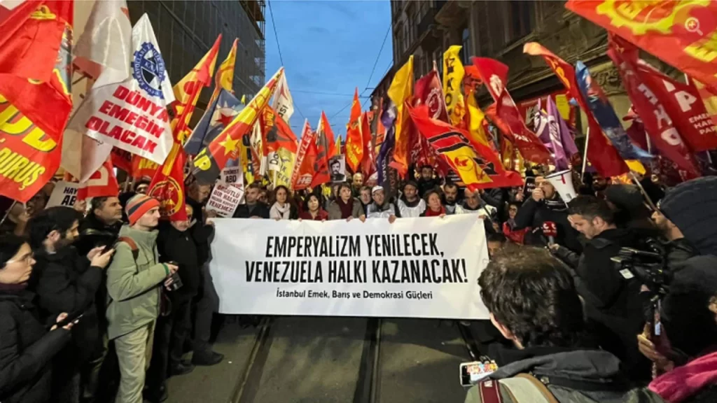 3 Şehirde Emek ve Demokrasi Güçleri ABD'yi Protesto Etti 4 izmir