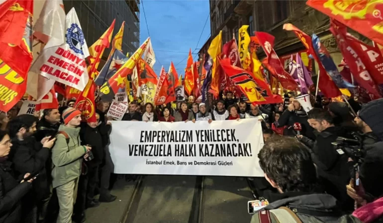 3 Şehirde Emek ve Demokrasi Güçleri ABD’yi Protesto Etti