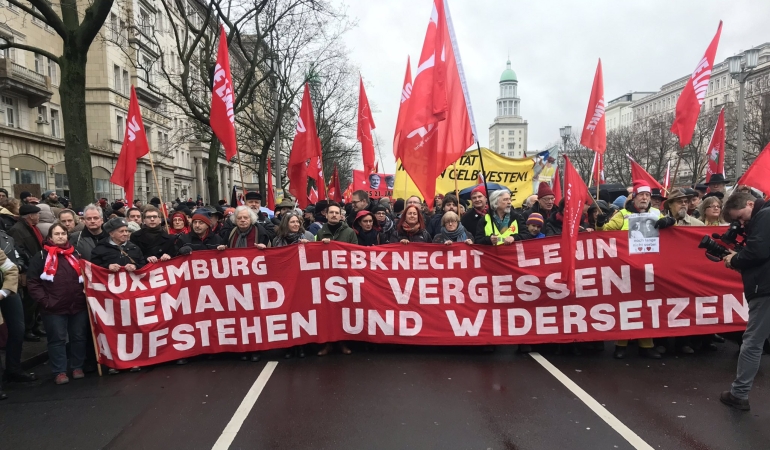 Berlin’de LLL Yürüyüşü: Emperyalist Saldırılara Karşı Meydan Okuma!