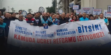Bursa'da Memur-Sen Üyelerinden, Kamuda 'Adil Ücret Sistemi' Talebiyle Eylem 1 memur-sen