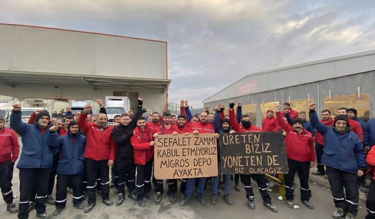 Migros Depolarında Direniş Büyüyerek Sürüyor