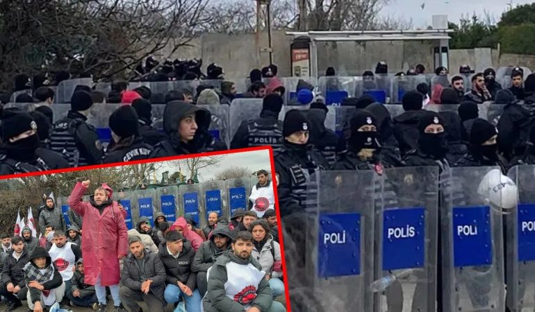 Patronun Evinin Önünde Nöbet Başlatan Migros İşçilerine Gözaltı