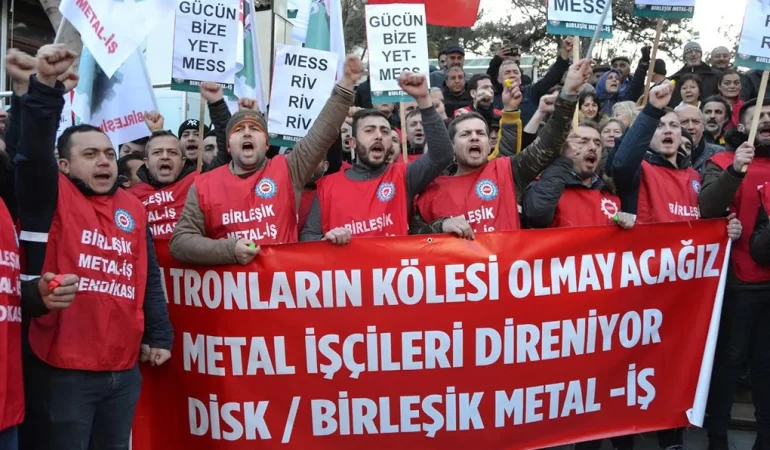 Birleşik Metal-İş’ten MESS’e Karşı Yeni Eylem Planı: Yemek Paydoslarında Yürüyüş, İş Bırakma ve Kitlesel Basın Açıklamaları!