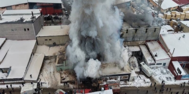 Erzurum’da Mobilya Atölyesinde Patlama ve Yangın: 2 İşçi Hayatını Kaybetti 1 patlama