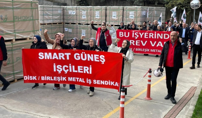 Smart Solar Grevi 86. Günde: Patron, 4 Temsilci Dahil 39 İşçiyi Kod 46 İle Tazminatsız İşten Attı!
