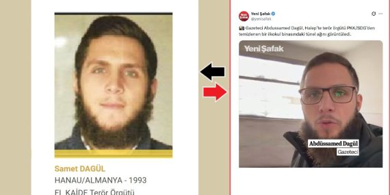 Yeni Şafak’ın ‘Gazeteci’ Olarak Tanıttığı Samet Dagül, İçişleri Bakanlığı’nın El Kaide Üyeliğinden Arananlar Listesinde Çıktı