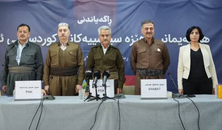 İran’da Beş Kürt Örgütü İttifak Kurdu: Rejime Karşı Birleşik Mücadele