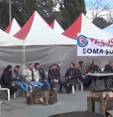 Soma Termik Santrali’nde Direniş Çadırı Kuruldu 3 a_K36aYA