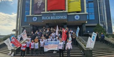 Buca Belediyesi'nde Emekçiler Alacakları İçin Bugünde Eylemdeydi: Görüşme Talebine Yanıt Yok 52 buca belediye işçileri