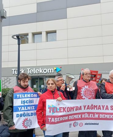 Türk Telekom'da İletişim-İş Sendikası'ndan Taşeronlaştırma Protestosu 7 iletişim iş