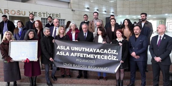 İzmir Barosu’ndan 6 Şubat Depreminin 3. Yılında Anma