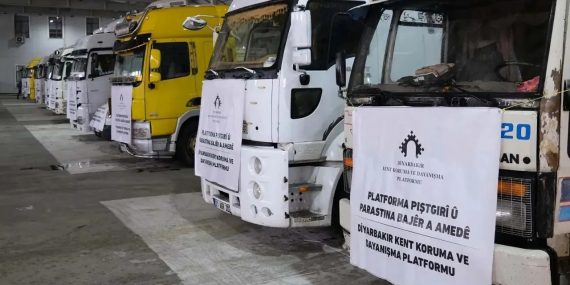 Mürşitpınar Sınır Kapısı Açılmadı: Kobane İçin Toplanan 25 Yardım Tırı Diyarbakır’a Geri Döndü