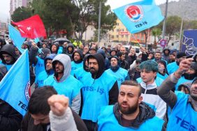 Soma Termik Santrali'nde İşçiler Ücretsiz İzin Dayatmasına Karşı Sokağa Çıktı 4 soma-tes1