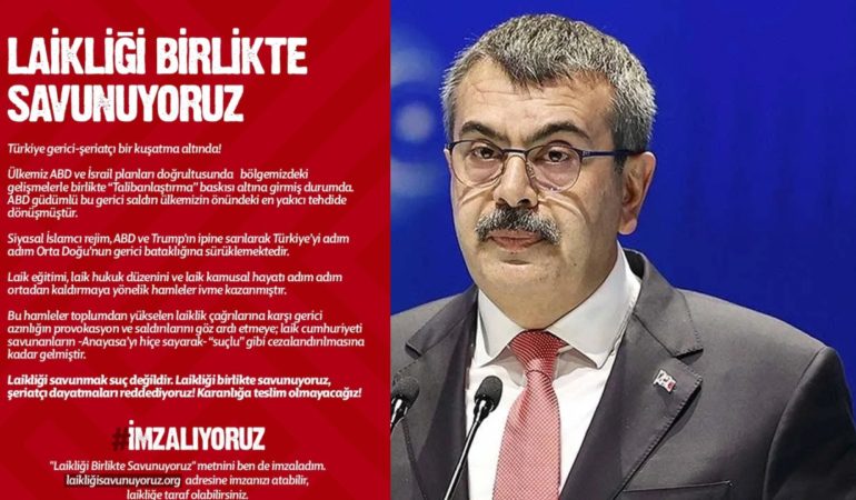 ‘Laikliği Birlikte Savunuyoruz’ Diyen 168 Aydın ve Sanatçıya Dava Açıldı