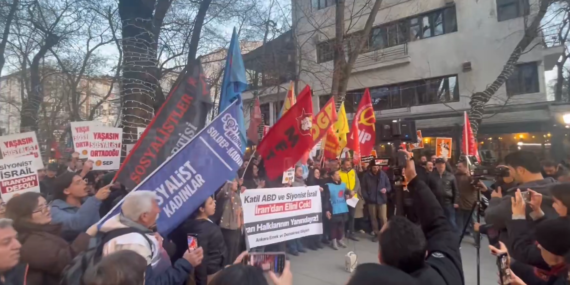 Ankara Emek ve Demokrasi Güçleri’nden ABD-İsrail Protestosu