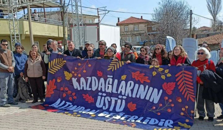 Kazdağları’ndaki TV Tower Maden Projesinin Toplantısı Protestolarla Karşılandı