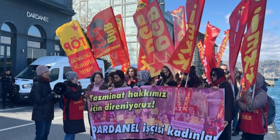 Dardanel İşçileri Genel Merkez Önünde Hak Taleplerini Yeniledi