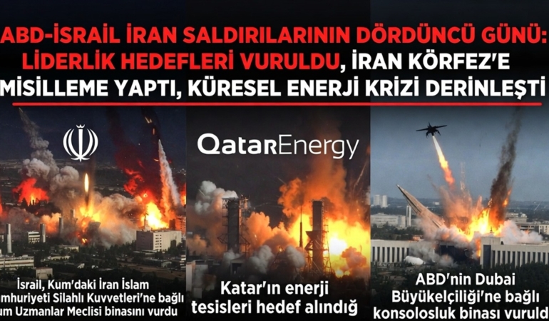 ABD/İsrail'in İran Saldırılarında 4. Gün: Liderlik Hedefleri Vuruldu, İran Körfez'e Misilleme Yaptı, Küresel Enerji Krizi Derinleşti 1 manşet-4.gün