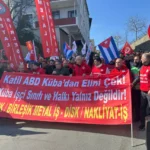 Sendikalar Küba Ambargosu ve İran Saldırılarını Protesto Etti 26 nak-iş