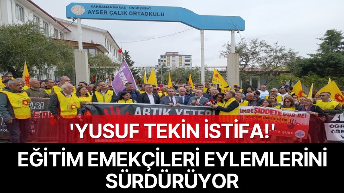 Eğitim Emekçileri, Urfa ve Maraş’taki Okul Saldırılarına Karşı Eylemlerini Sürdürüyor