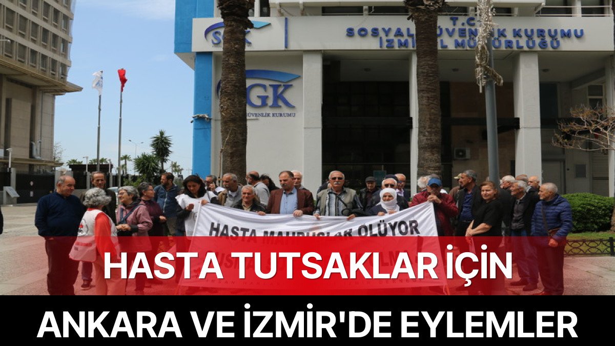 İzmir ve Ankara’da Hasta Tutsakların Serbest Bırakılması Talebiyle Eylemler Gerçekleştirildi