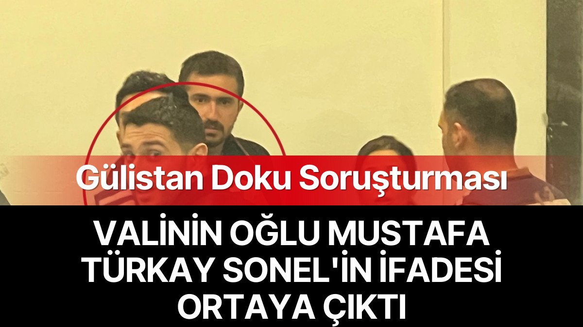 Gülistan Doku Soruşturması: Valinin Oğlu Mustafa Türkay Sonel’in İfadesi Ortaya Çıktı